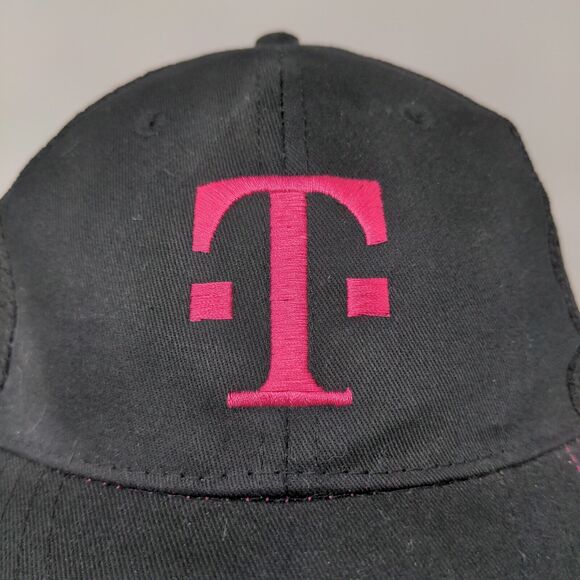 T Mobile Tuesdays Cell Phone Black Pink Adjustable Hat Embroidered OSFA Logo - Picture 4 of 11